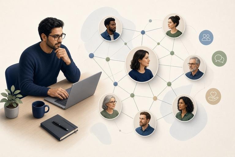 Finding freelance clients through a network